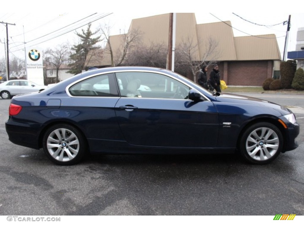 2012 3 Series 328i xDrive Coupe - Deep Sea Blue Metallic / Oyster/Black photo #4