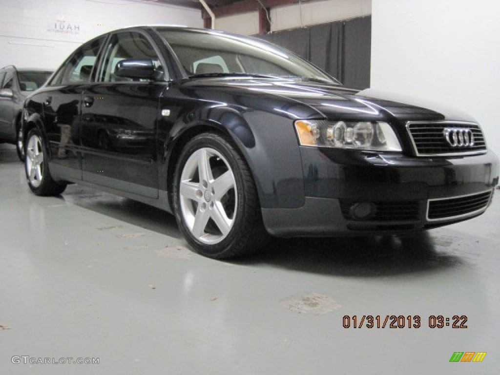 2003 A4 1.8T Sedan - Ming Blue Pearl Effect / Beige photo #10