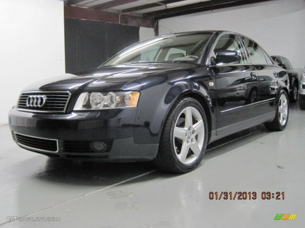 2003 A4 1.8T Sedan - Ming Blue Pearl Effect / Beige photo #11