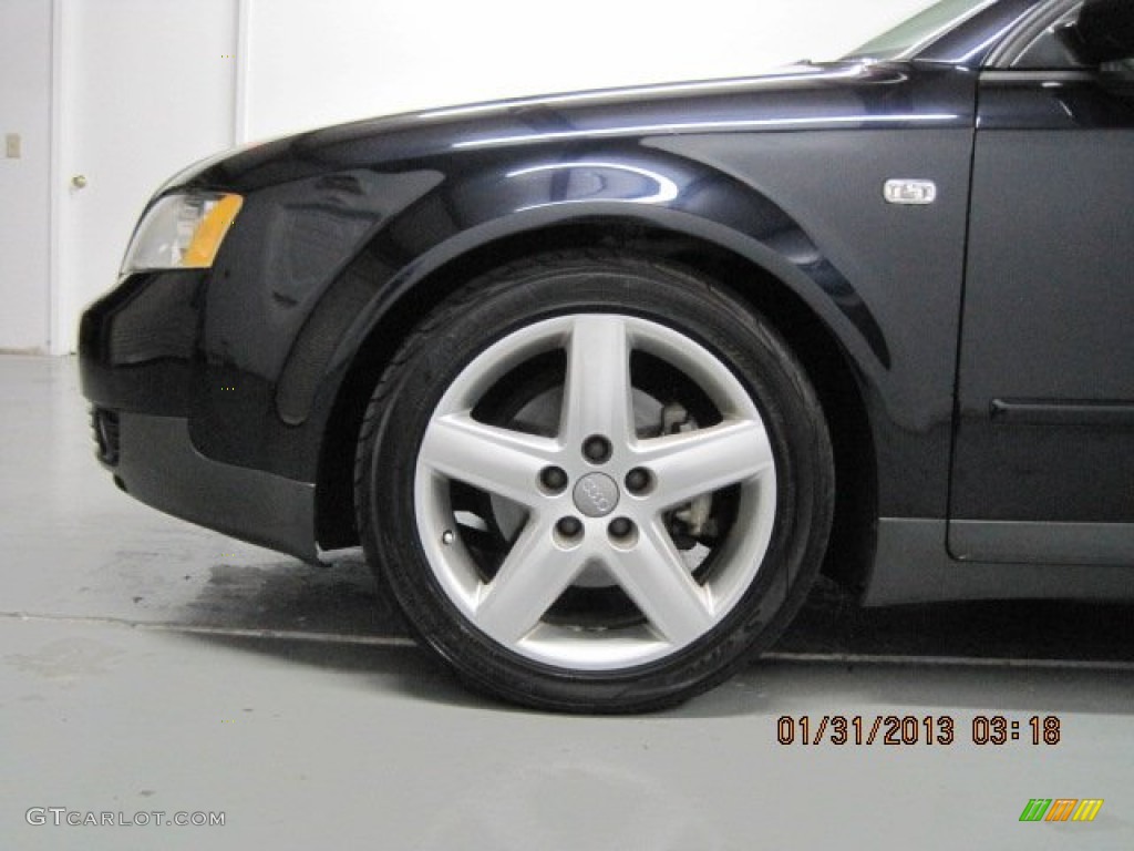 2003 A4 1.8T Sedan - Ming Blue Pearl Effect / Beige photo #20