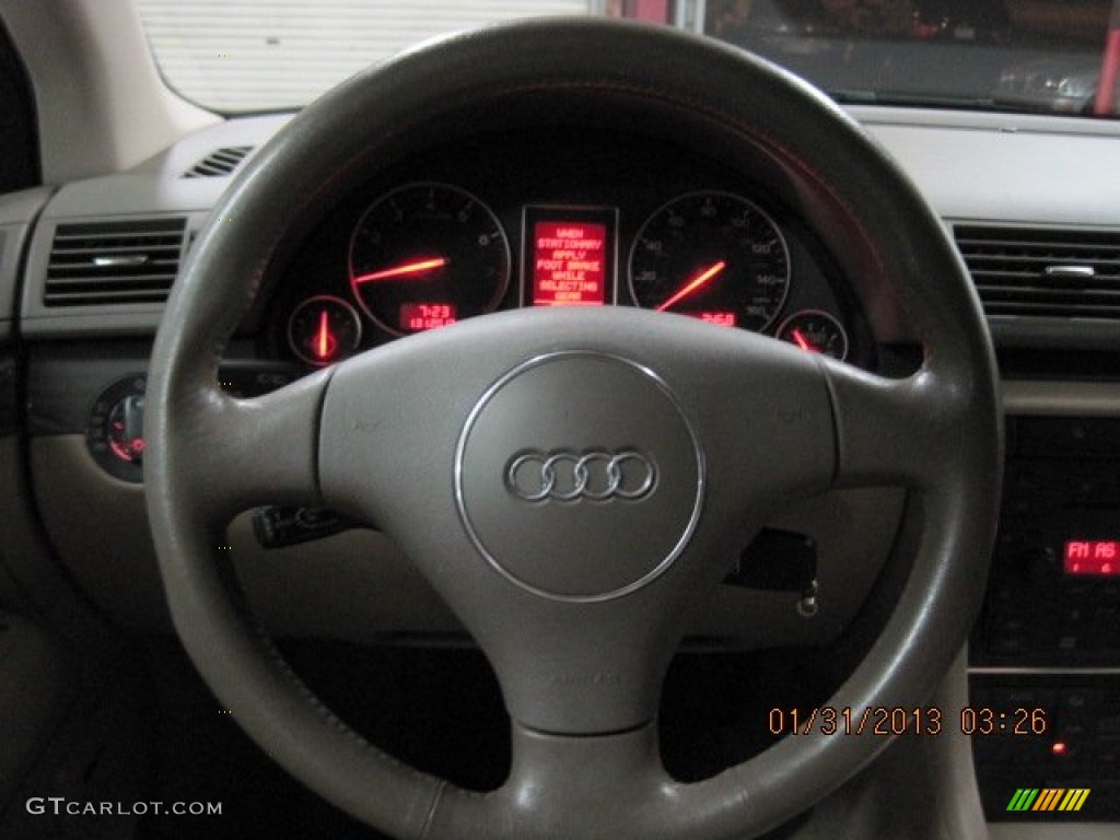 2003 A4 1.8T Sedan - Ming Blue Pearl Effect / Beige photo #21