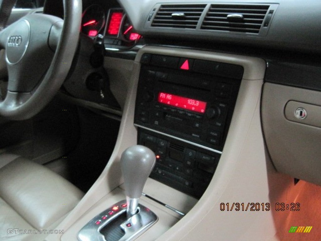 2003 A4 1.8T Sedan - Ming Blue Pearl Effect / Beige photo #23