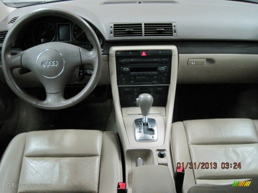 2003 A4 1.8T Sedan - Ming Blue Pearl Effect / Beige photo #25
