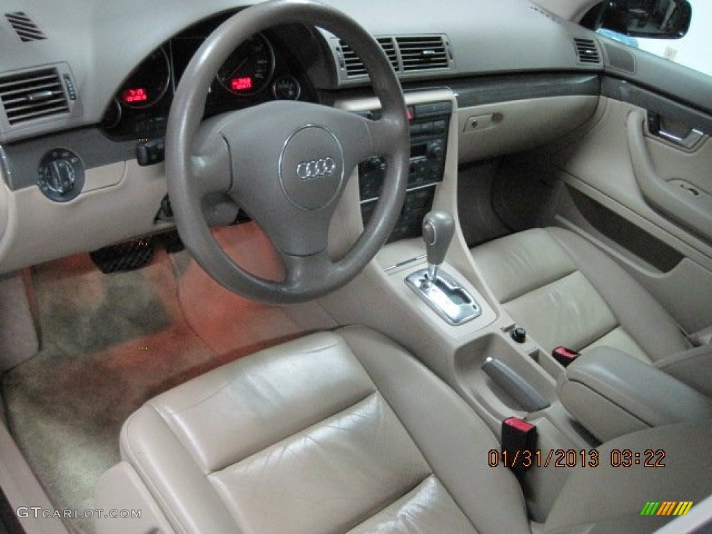 2003 A4 1.8T Sedan - Ming Blue Pearl Effect / Beige photo #26