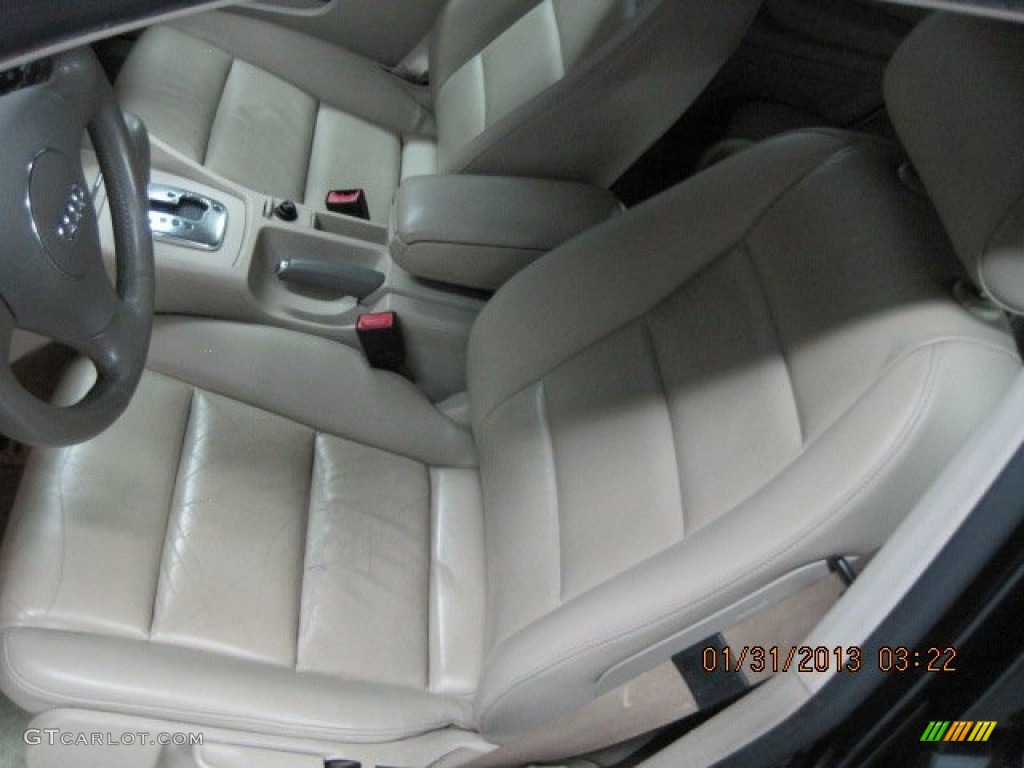 2003 A4 1.8T Sedan - Ming Blue Pearl Effect / Beige photo #29