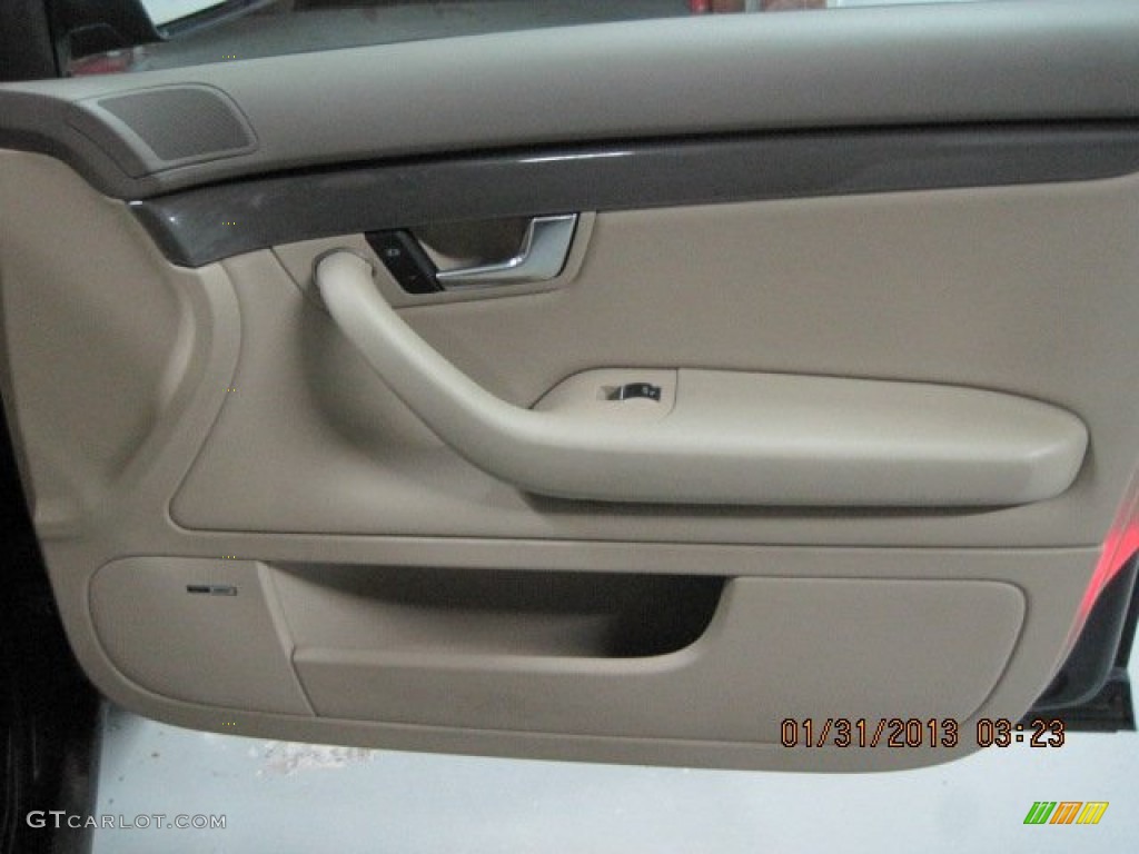 2003 A4 1.8T Sedan - Ming Blue Pearl Effect / Beige photo #33