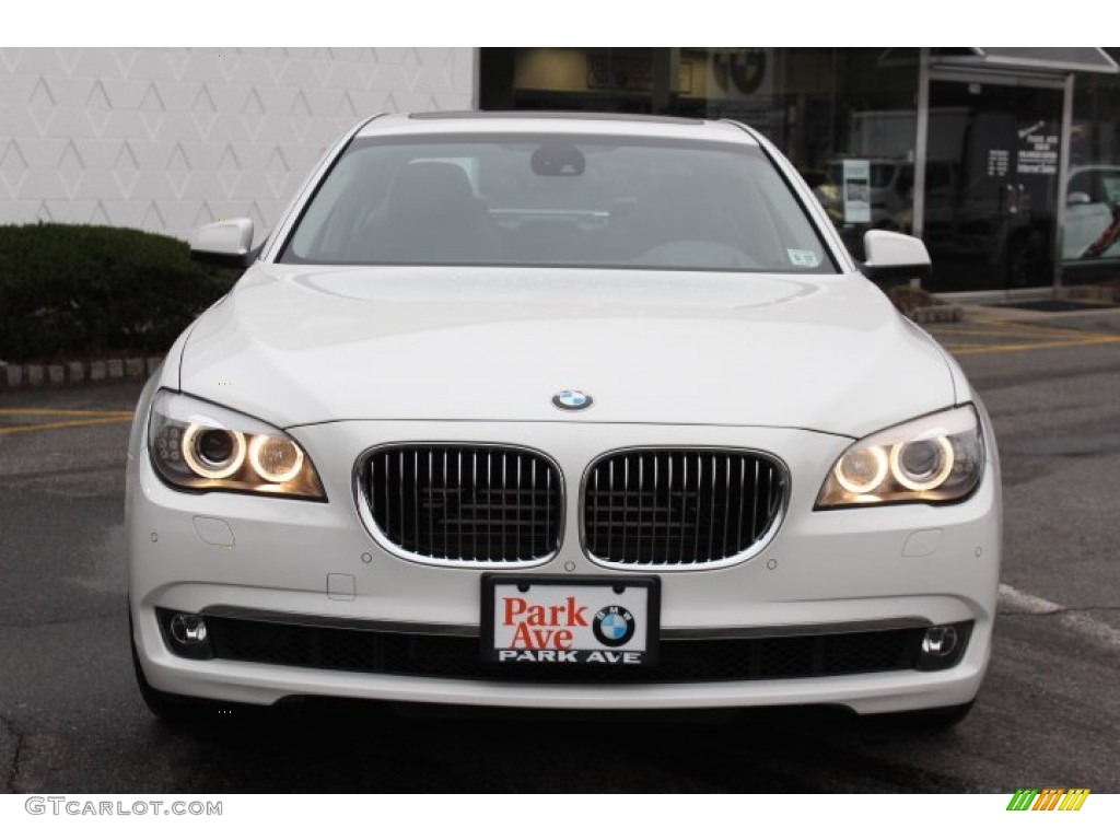 2012 7 Series 750i xDrive Sedan - Alpine White / Black photo #2