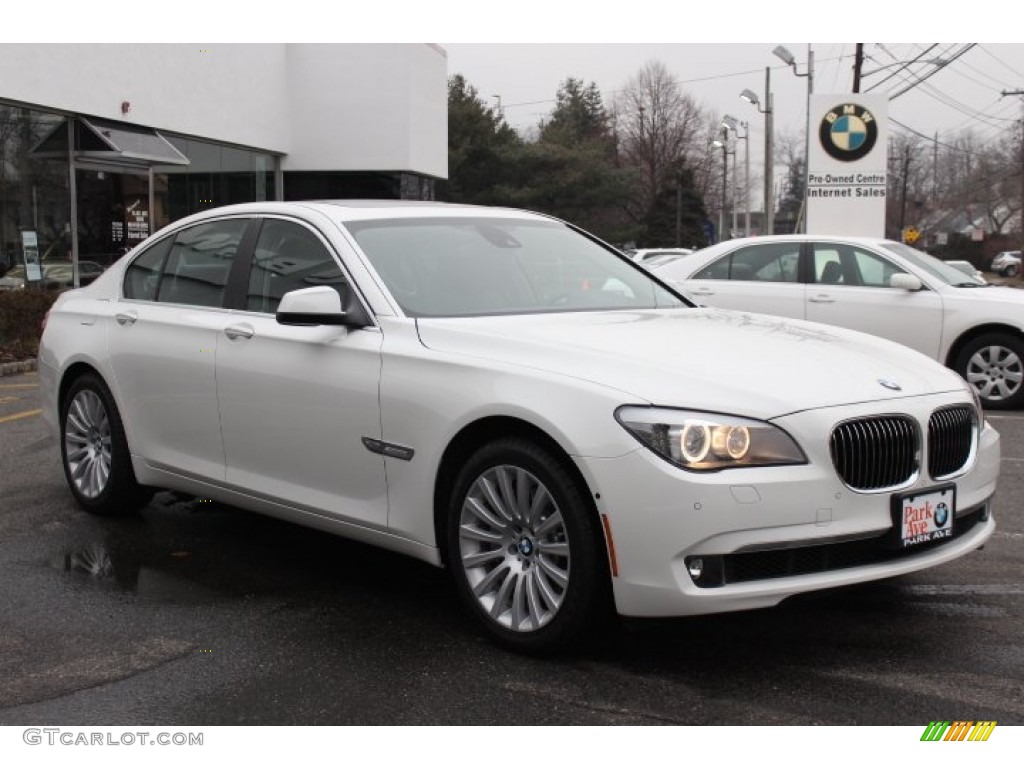 2012 7 Series 750i xDrive Sedan - Alpine White / Black photo #3