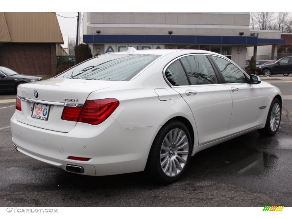2012 7 Series 750i xDrive Sedan - Alpine White / Black photo #5
