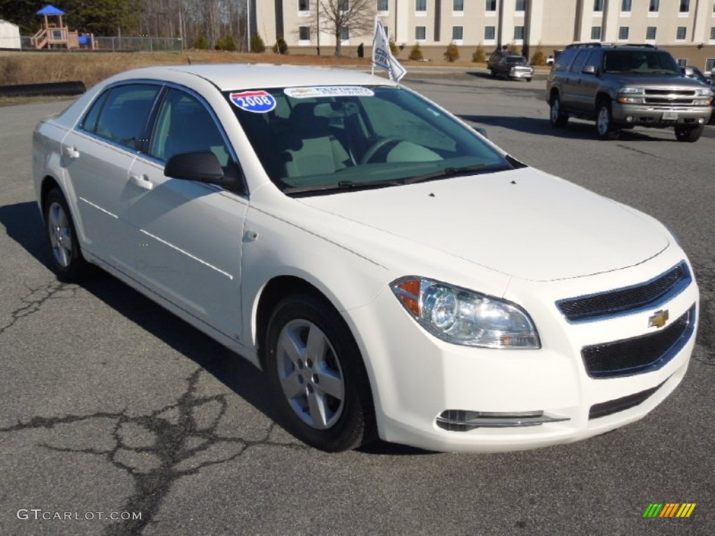White 2008 Chevrolet Malibu LS Sedan Exterior Photo #76639958