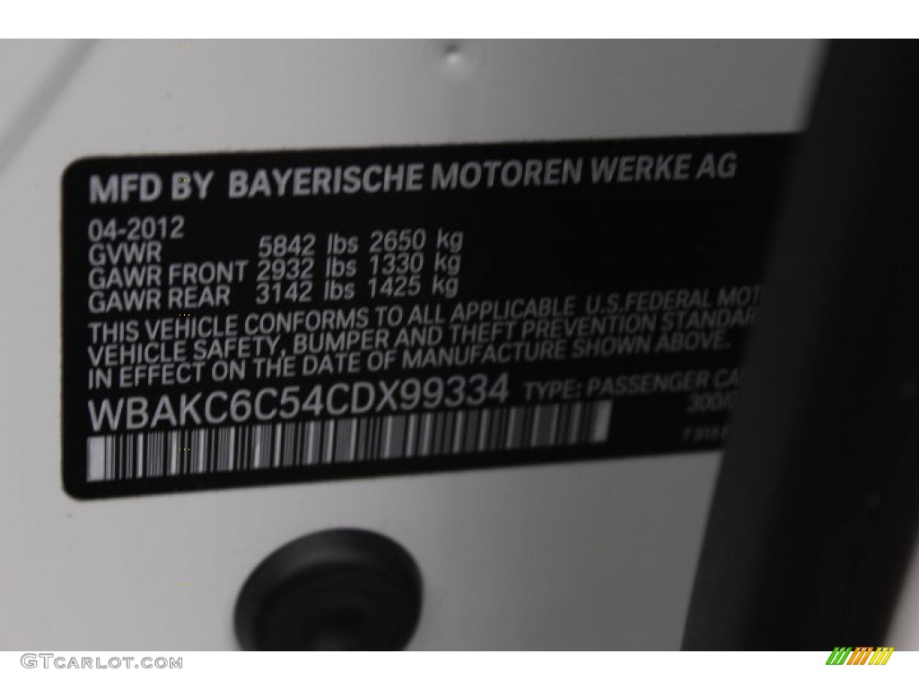 2012 7 Series 750i xDrive Sedan - Alpine White / Black photo #33