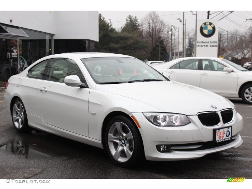 2012 3 Series 335i Coupe - Alpine White / Cream Beige photo #3