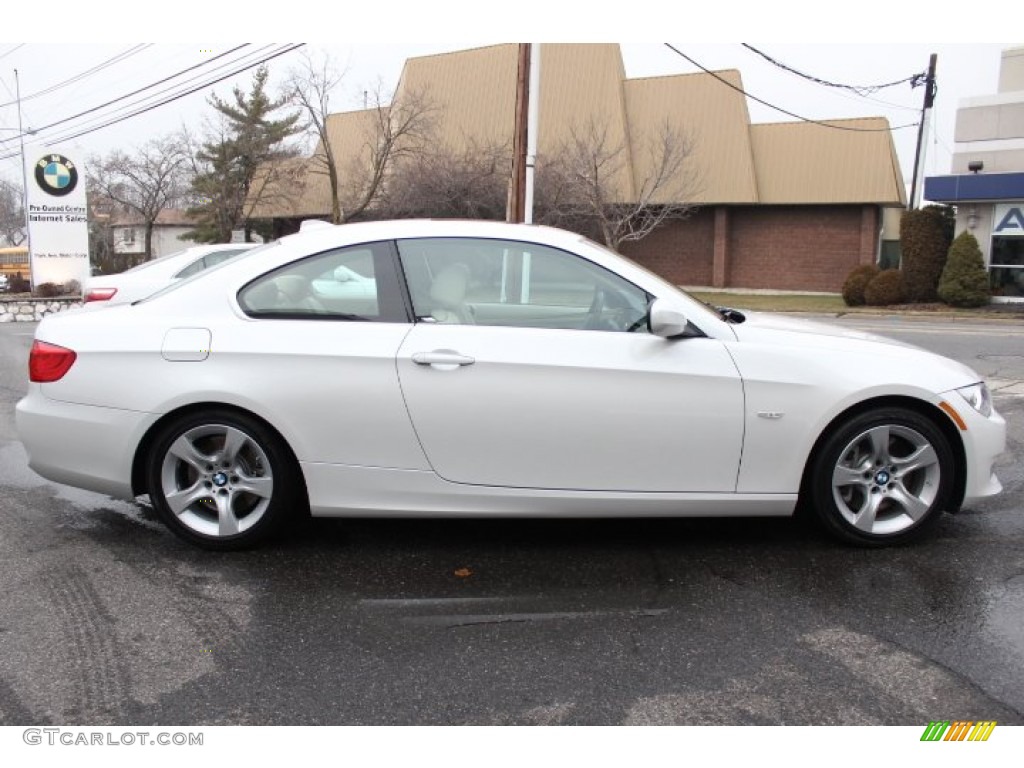 2012 3 Series 335i Coupe - Alpine White / Cream Beige photo #4