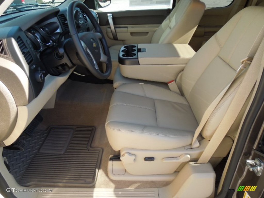 Light Cashmere/Dark Cashmere Interior 2013 Chevrolet Silverado 1500 LT Extended Cab 4x4 Photo #76641190