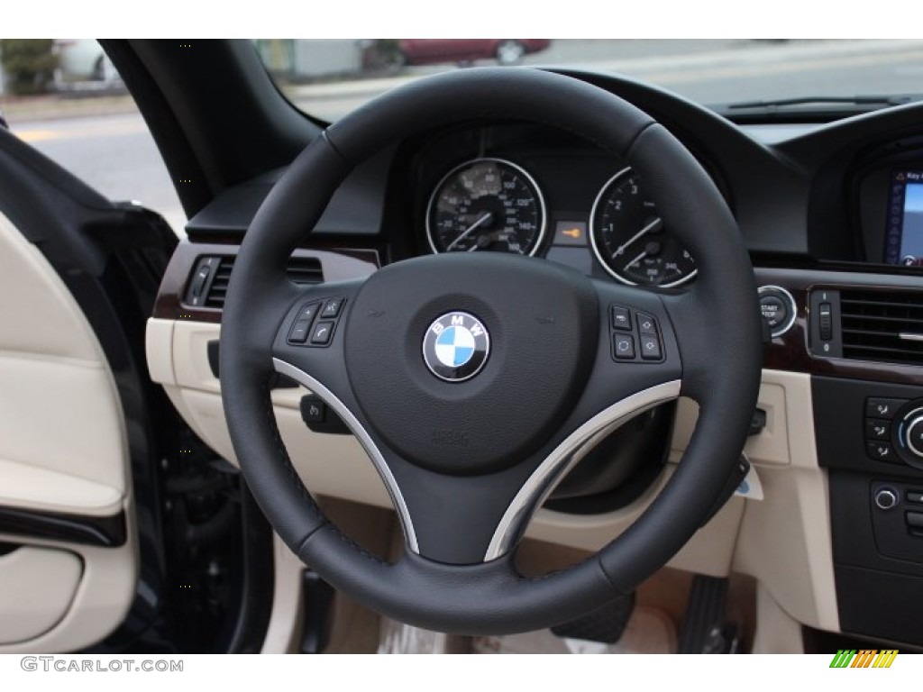 2010 3 Series 335i Convertible - Monaco Blue Metallic / Cream Beige photo #16