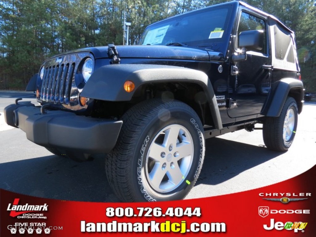 2013 Wrangler Sport S 4x4 - True Blue Pearl / Black photo #1