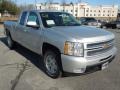 2013 Silver Ice Metallic Chevrolet Silverado 1500 LTZ Extended Cab 4x4  photo #1