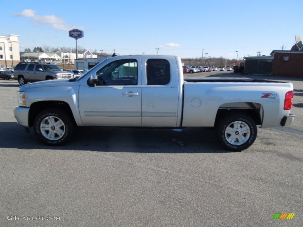 2013 Silverado 1500 LTZ Extended Cab 4x4 - Silver Ice Metallic / Ebony photo #3