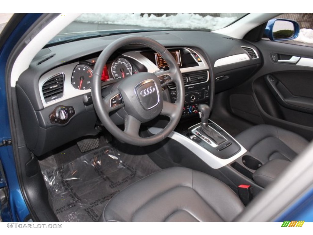 Black Interior 2010 Audi A4 2.0T quattro Sedan Photo #76641829