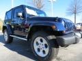 2013 True Blue Pearl Jeep Wrangler Sahara 4x4  photo #4