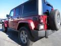 2013 Deep Cherry Red Crystal Pearl Jeep Wrangler Unlimited Oscar Mike Freedom Edition 4x4  photo #2
