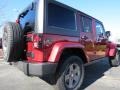 2013 Deep Cherry Red Crystal Pearl Jeep Wrangler Unlimited Oscar Mike Freedom Edition 4x4  photo #3