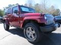 2013 Deep Cherry Red Crystal Pearl Jeep Wrangler Unlimited Oscar Mike Freedom Edition 4x4  photo #4