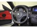 Coral Red/Black Dakota Leather Steering Wheel Photo for 2010 BMW 3 Series #76644465