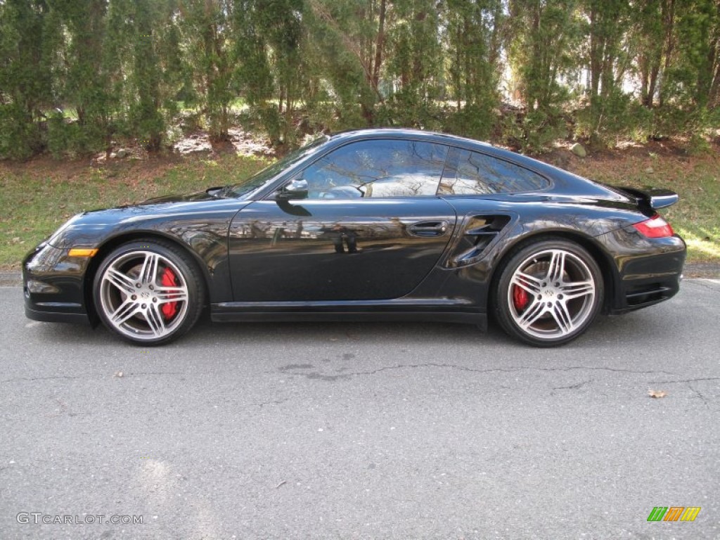 Black 2009 Porsche 911 Turbo Coupe Exterior Photo #76644487