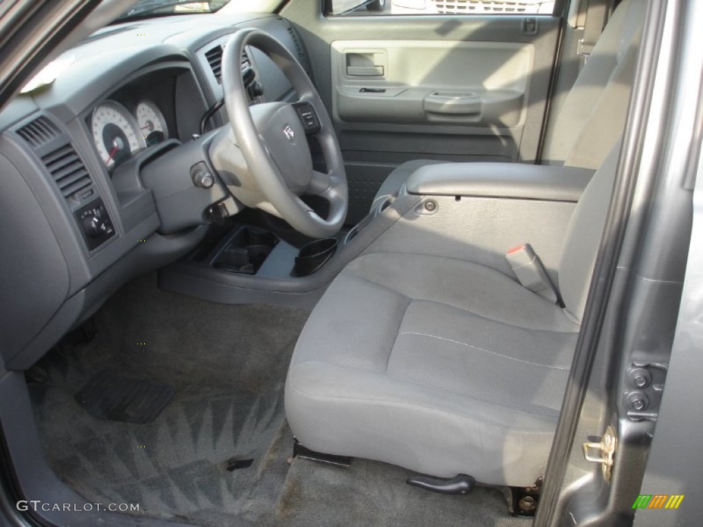 Medium Slate Gray Interior 2006 Dodge Dakota SLT Quad Cab 4x4 Photo #76644707