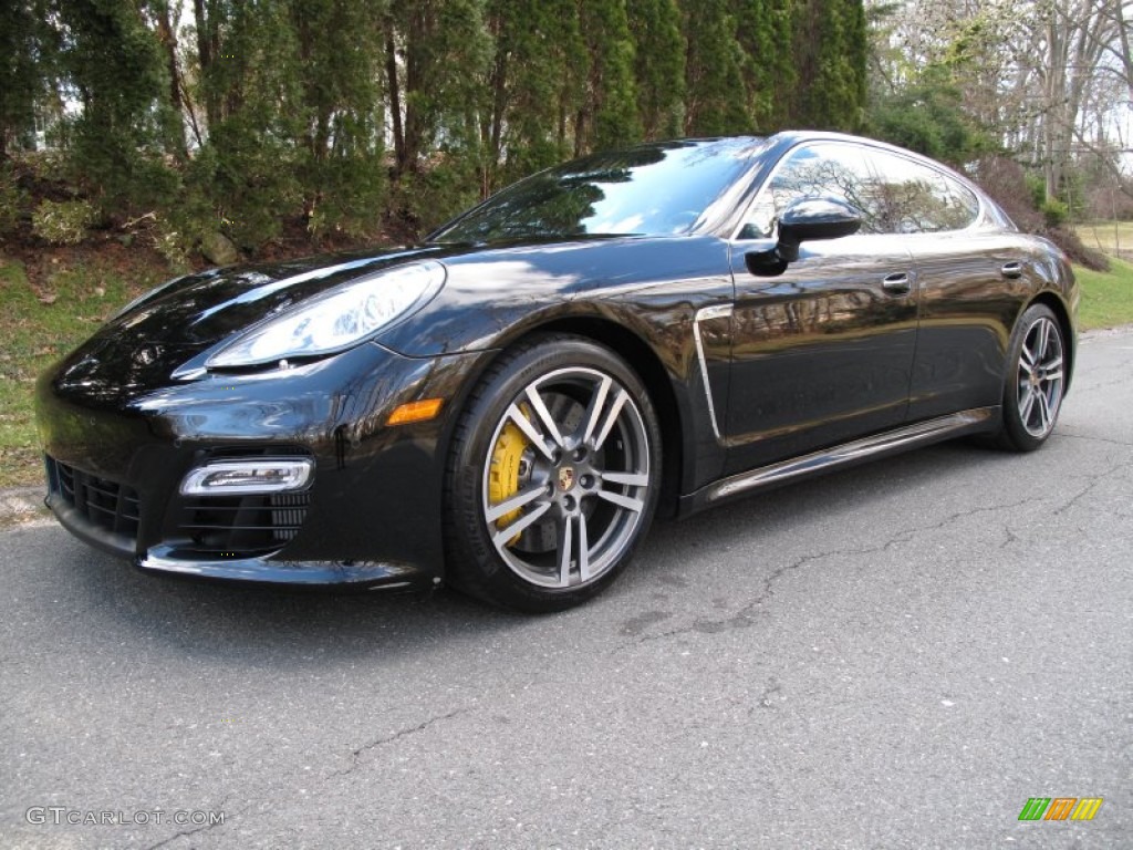 Black 2012 Porsche Panamera Turbo S Exterior Photo #76644957