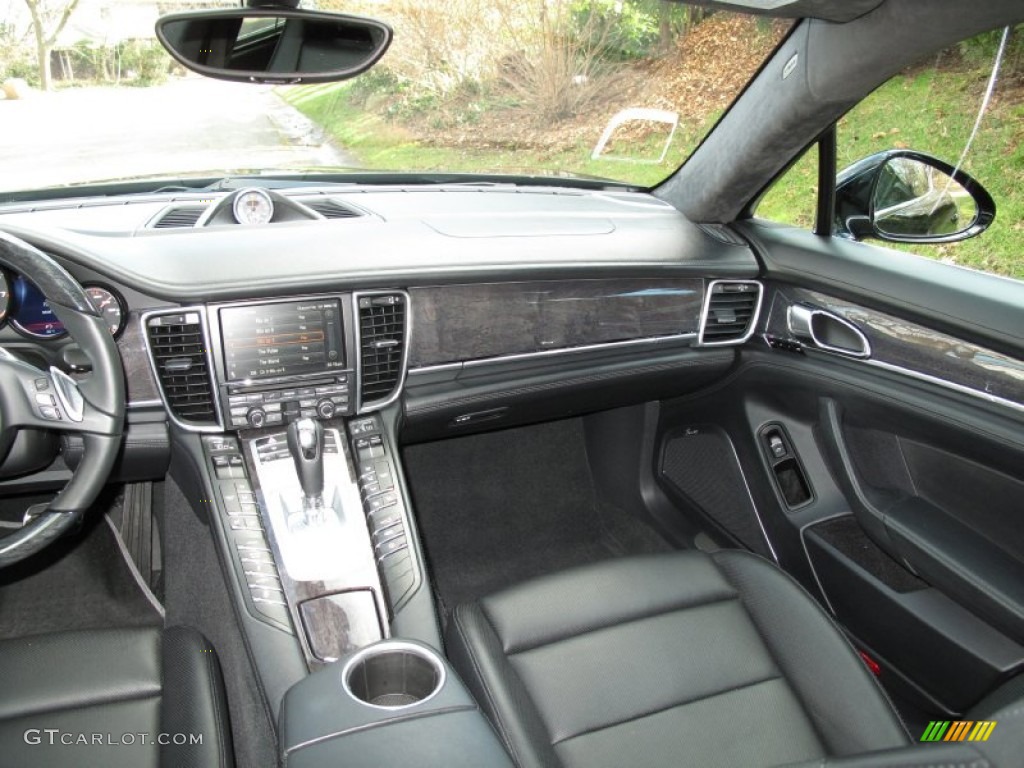 2012 Porsche Panamera Turbo S Black Dashboard Photo #76645331