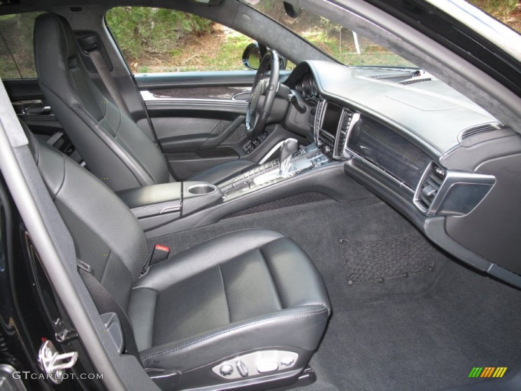 Black Interior 2012 Porsche Panamera Turbo S Photo #76645416