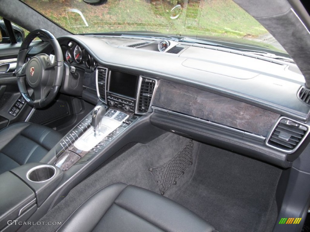 2012 Porsche Panamera Turbo S Black Dashboard Photo #76645467