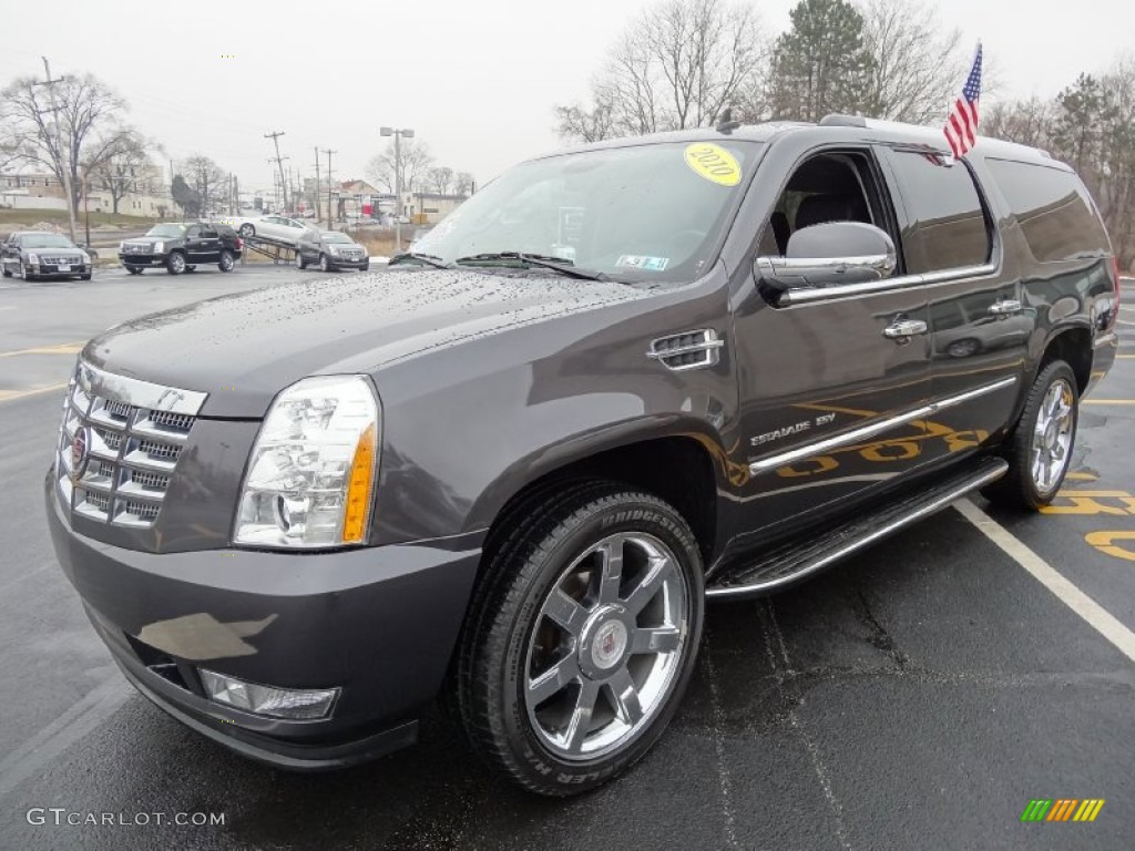 Galaxy Gray 2010 Cadillac Escalade ESV AWD Exterior Photo #76646424