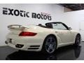 2009 Cream White Porsche 911 Turbo Cabriolet  photo #6