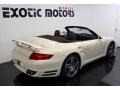 2009 Cream White Porsche 911 Turbo Cabriolet  photo #10