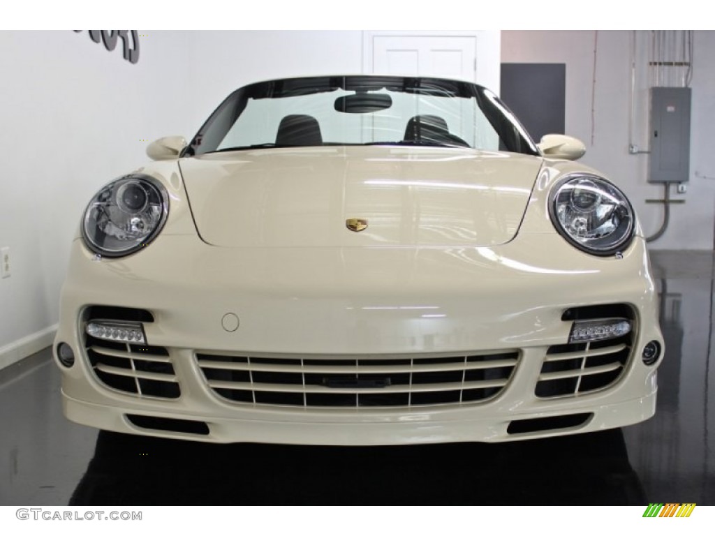 2009 911 Turbo Cabriolet - Cream White / Cocoa Brown photo #13