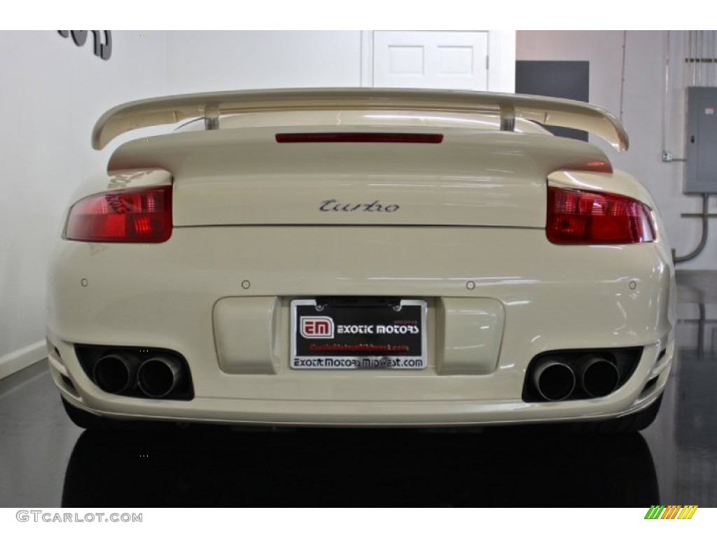 2009 911 Turbo Cabriolet - Cream White / Cocoa Brown photo #14