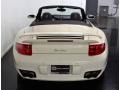 2009 Cream White Porsche 911 Turbo Cabriolet  photo #16