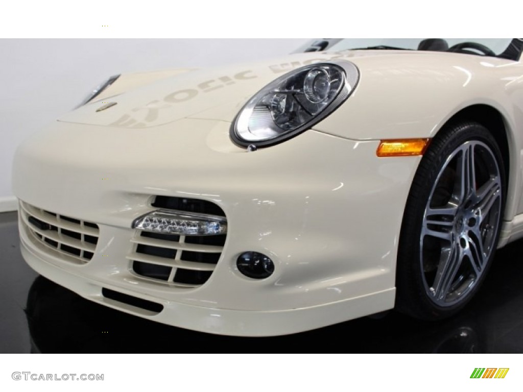 2009 911 Turbo Cabriolet - Cream White / Cocoa Brown photo #17
