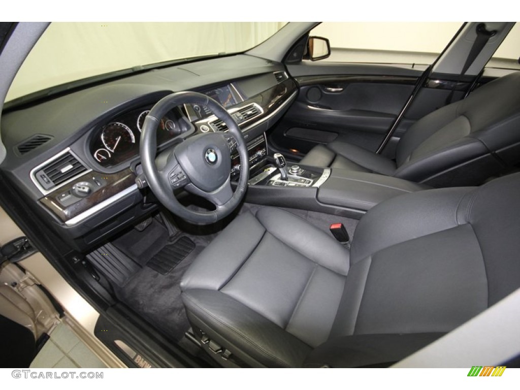 Black Interior 2010 BMW 5 Series 550i Gran Turismo Photo #76646907