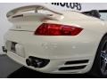 2009 Cream White Porsche 911 Turbo Cabriolet  photo #24