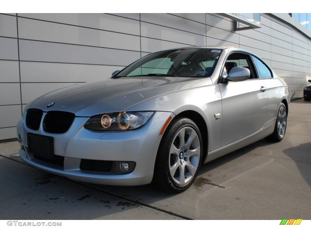 2010 3 Series 328i xDrive Coupe - Titanium Silver Metallic / Black photo #1