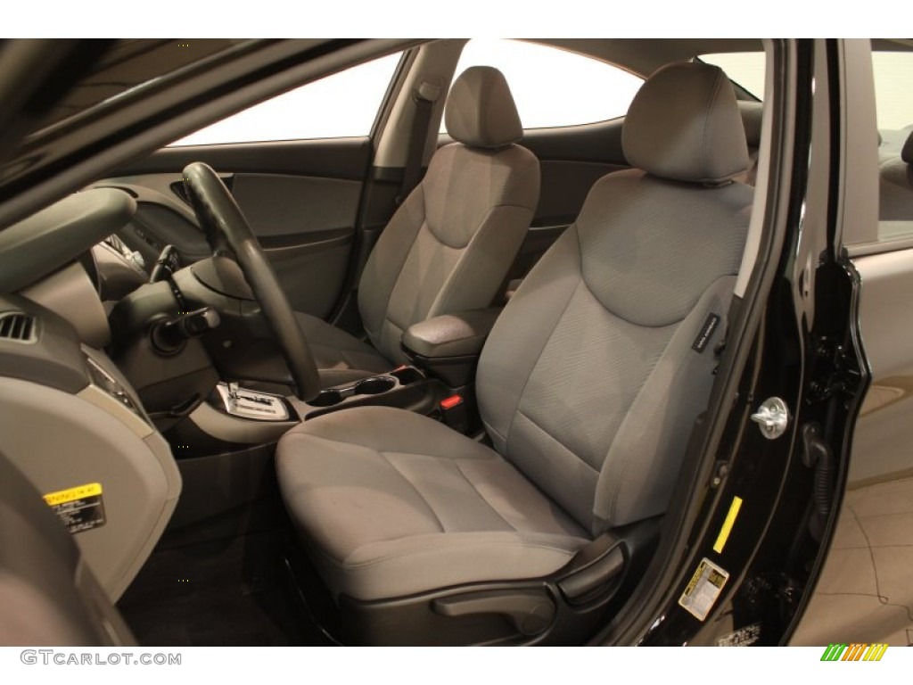2012 Elantra GLS - Black Noir Pearl / Gray photo #5