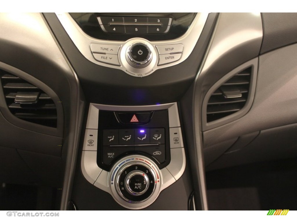 2012 Elantra GLS - Black Noir Pearl / Gray photo #9