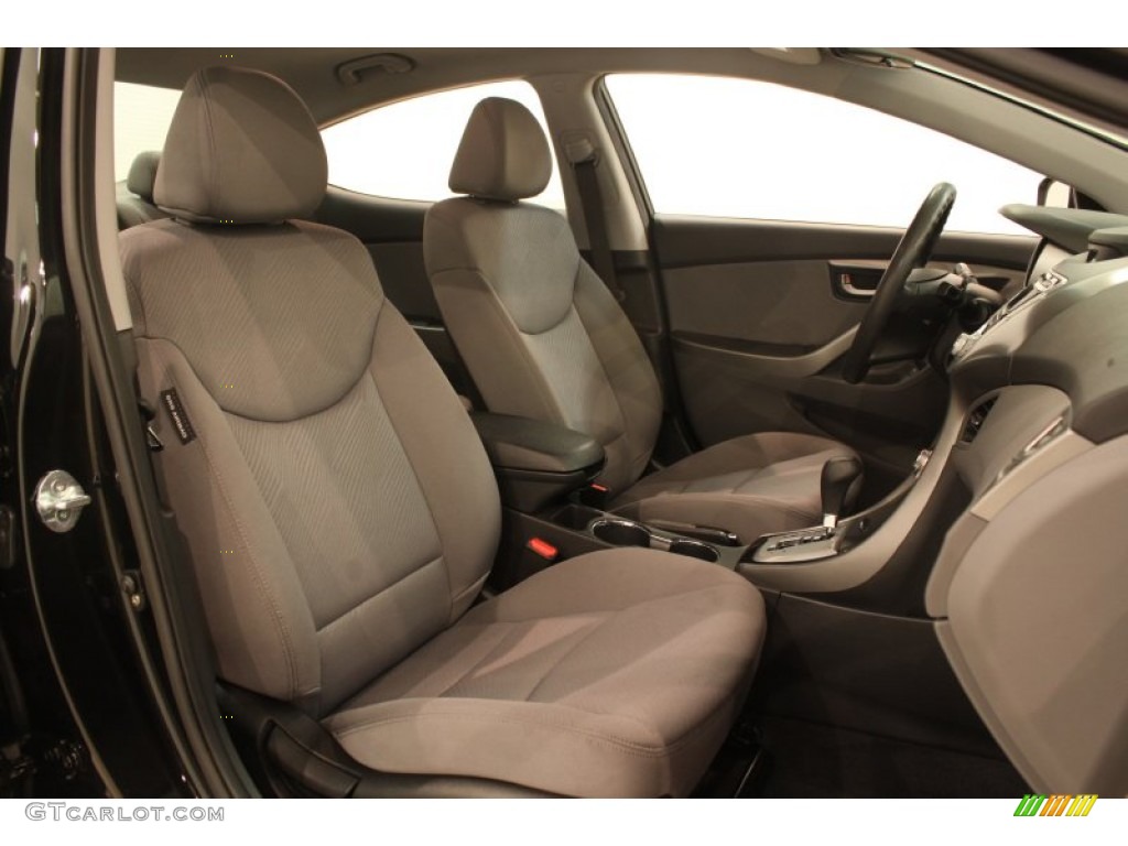2012 Elantra GLS - Black Noir Pearl / Gray photo #11