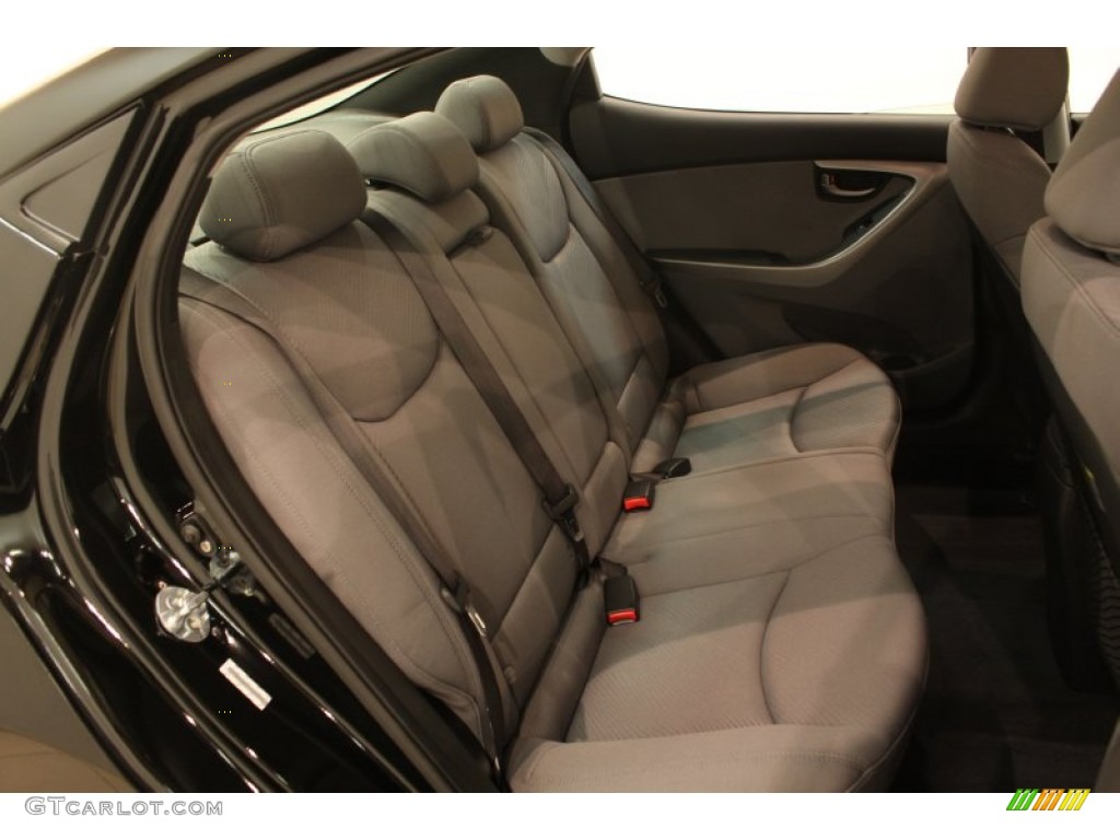 2012 Elantra GLS - Black Noir Pearl / Gray photo #12