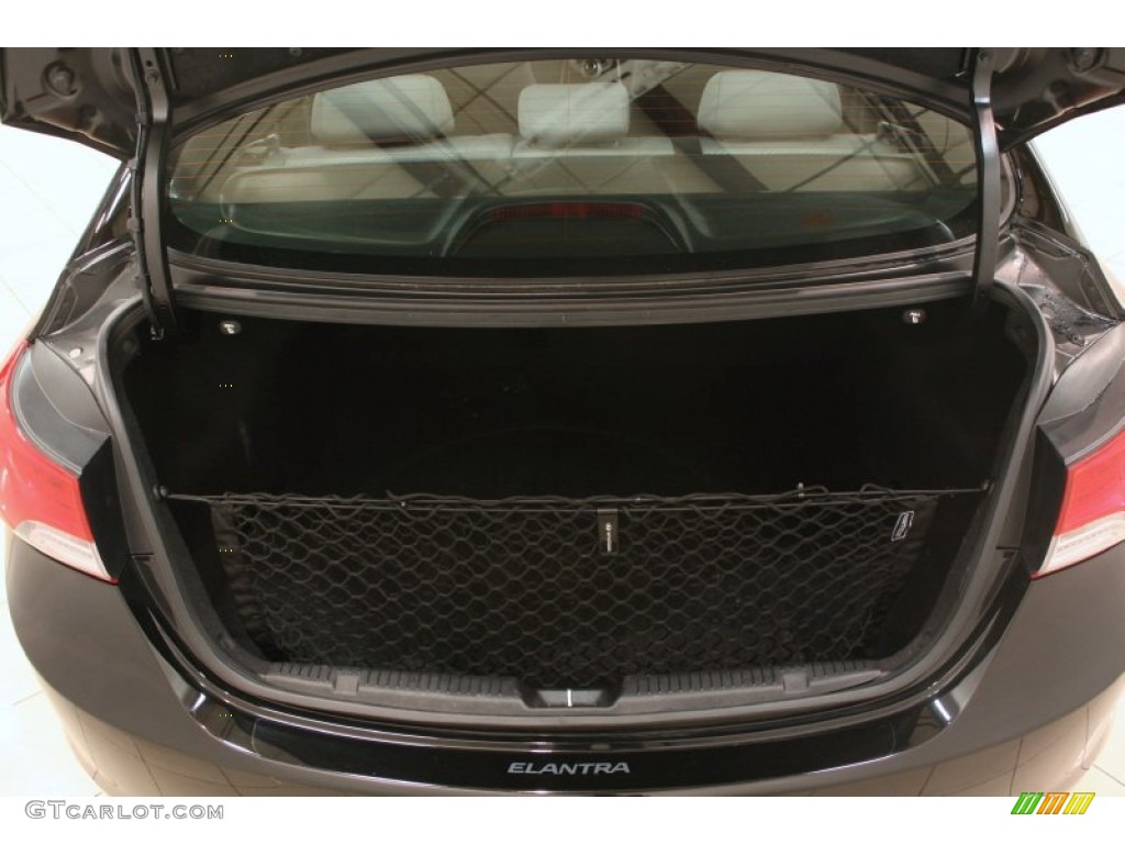 2012 Elantra GLS - Black Noir Pearl / Gray photo #14