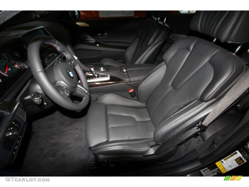 Black Interior 2013 BMW M6 Coupe Photo #76650273